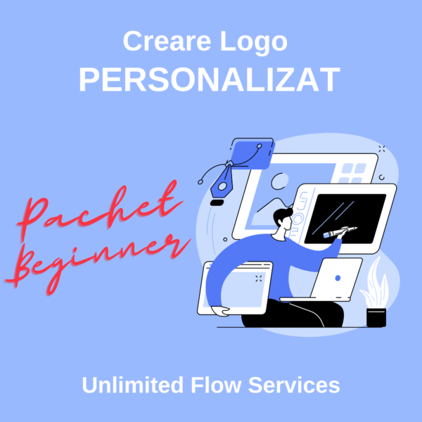 Logo Personalizat Unlimited Flow Services -Pachet Beginner