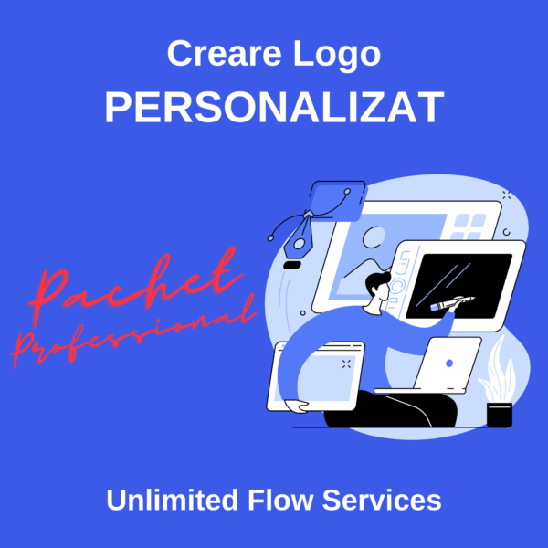 Logo Personalizat Unlimited Flow Services -Pachet Professional
